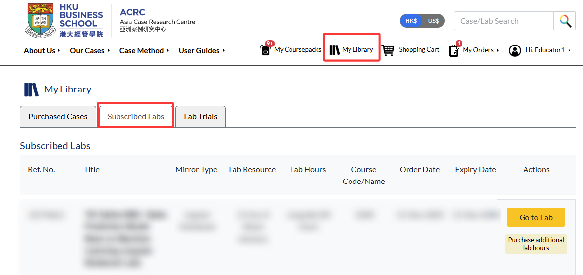 reopen the lab to update the added hours